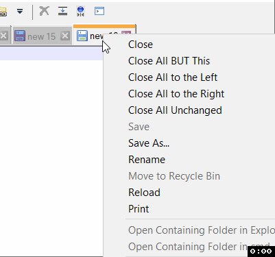 Rename Notepad++ tab name